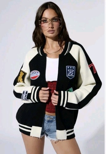 Akira down time knit bomber - akira,