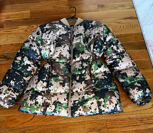 Camouflage puffer jacket - camouflage,