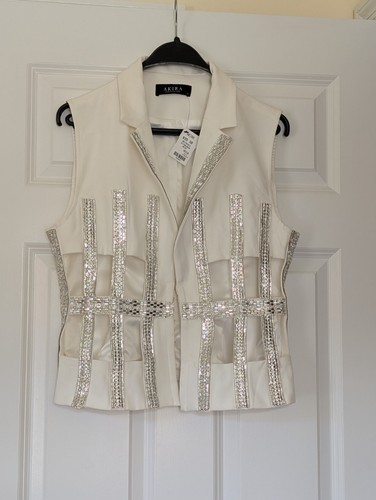Akira sleeveless blazer vest - sleeveless,