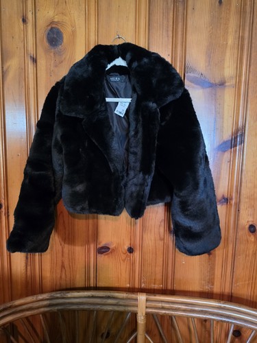 Nwt akira black faux - black, fur
