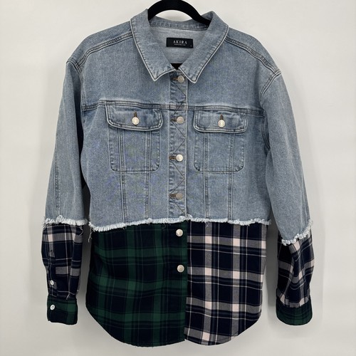 Akira hailey denim flanel - akira,